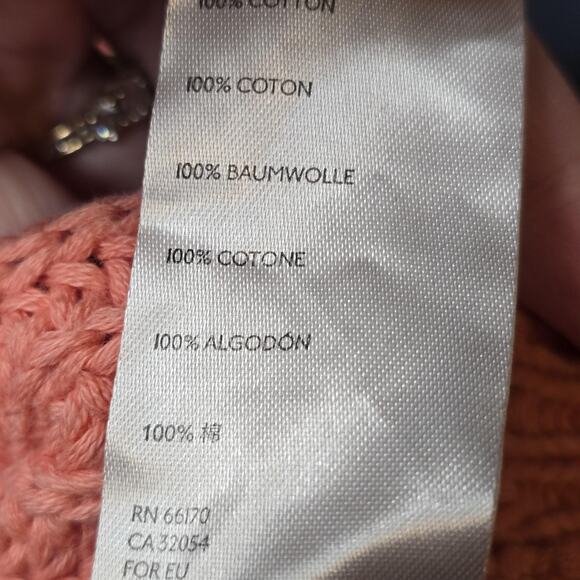 Maeve Anthropologie Sweater Womens Medium Pink Chunky Ribbed Knit Pullover Warm - Picture 7 of 9